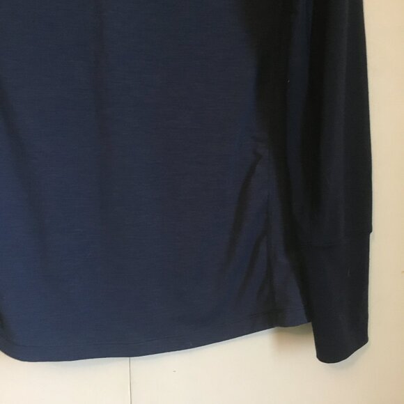 Paradox Merino Wool Blend Navy DRIrelease Freshguard Athletic 1/4 Zip Top - Picture 8 of 16